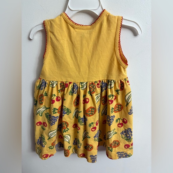 Vintage Yellow colorful 'Summer Fruits' summer dress 2 years - Picture 8 of 8